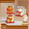 2-Inch Lucky Cat Ornament: Versatile Gashapon Toy, Shaking Decor, Opening Ceremony Accent, Mini Car Decoration Gift
