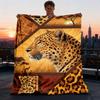 1pc Leopard Print Outdoor Soft Polyester Flannel Throw Blanket Versatile for All Seasons , Soft , Cozy , Warm All Season Quilted Throw ,