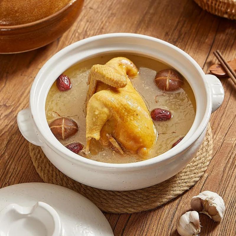 Vintage Casserole Dish Slow Cooker Pots for Cooking Ceramic Clay Cooking Pot Cookware Pots and Pans High Temperature Crock Pot