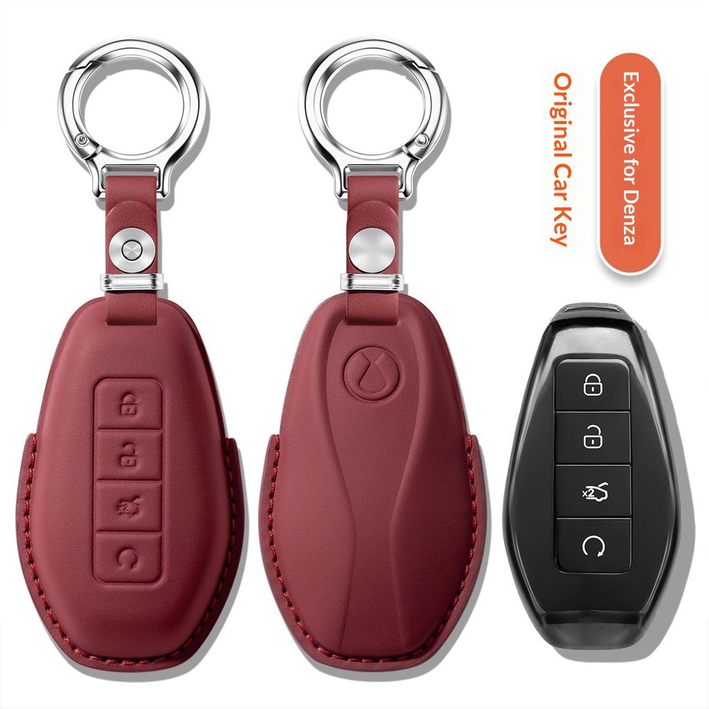 For 2025 Denza Z9GT/N9 key cover genuine leather car key case buckle modified interior supplies