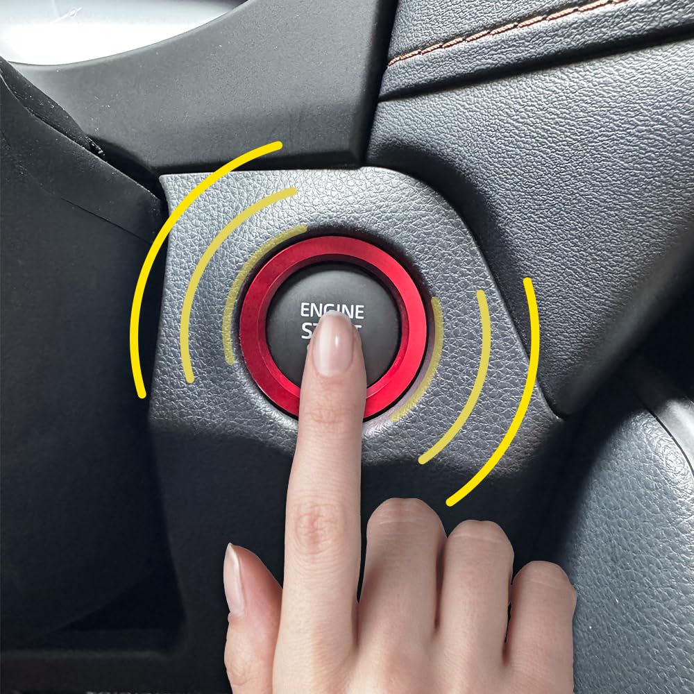 MEKOMEKO CY-QDQR New Toyota Corolla Cross Yaris Dedicated Engine Start Starter Ring Aluminum Cover