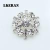 10pcs Snowflake 25mm Flower Rhinestones Buttons Shank Sewing Button Wedding Decoration Diy Metal Diamond Crystal Bow Accessories