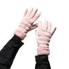 Warme Handschuhe für Damen Plus Samt Verdickt Winddicht und Kälteschutz Niedlich Student Outdoor Radfahren Touchscreen Herbst und Winter Skihandschuhe
