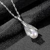 925 Silver Pearl Necklace Natural Freshwater Pearl Necklace Pendant Pearl Necklace