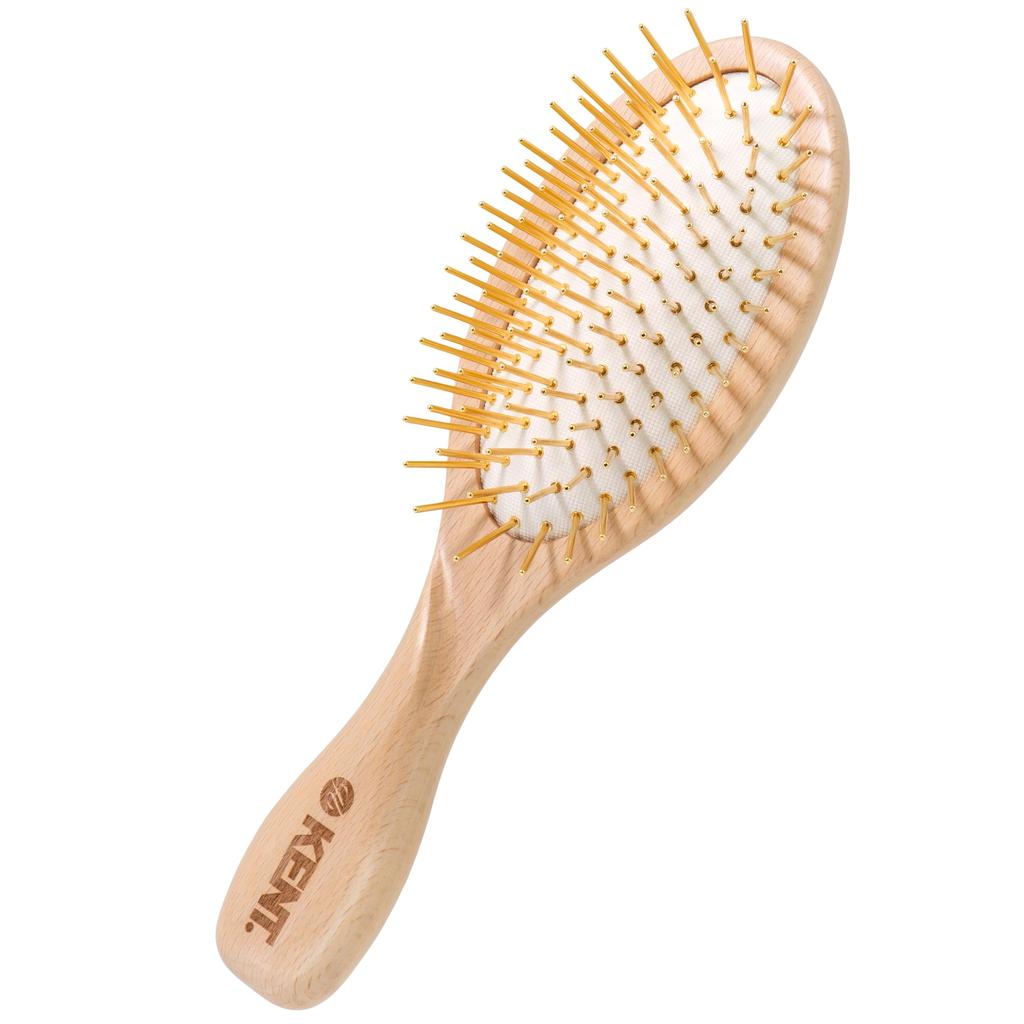 22k Gold Pin Scalp Massage Cushion Hair Brush GPL01 British Royal Warrant Gold G.B.KENT