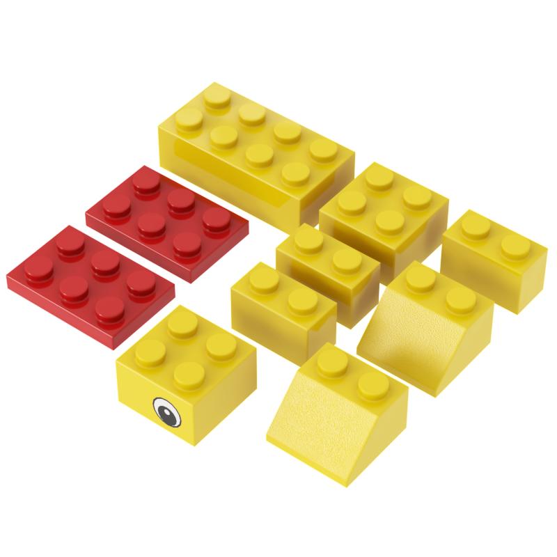 Duckling Sheep Building Blocks DIY Infant Carriage Educational Toys for Kids Creative MOC Bricks Gift