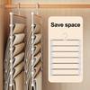 2/3Pcs Trouser Hangers with Rotatable Hooks Space-saving Foldable Design Multipurpose Skirts Scarves Storage