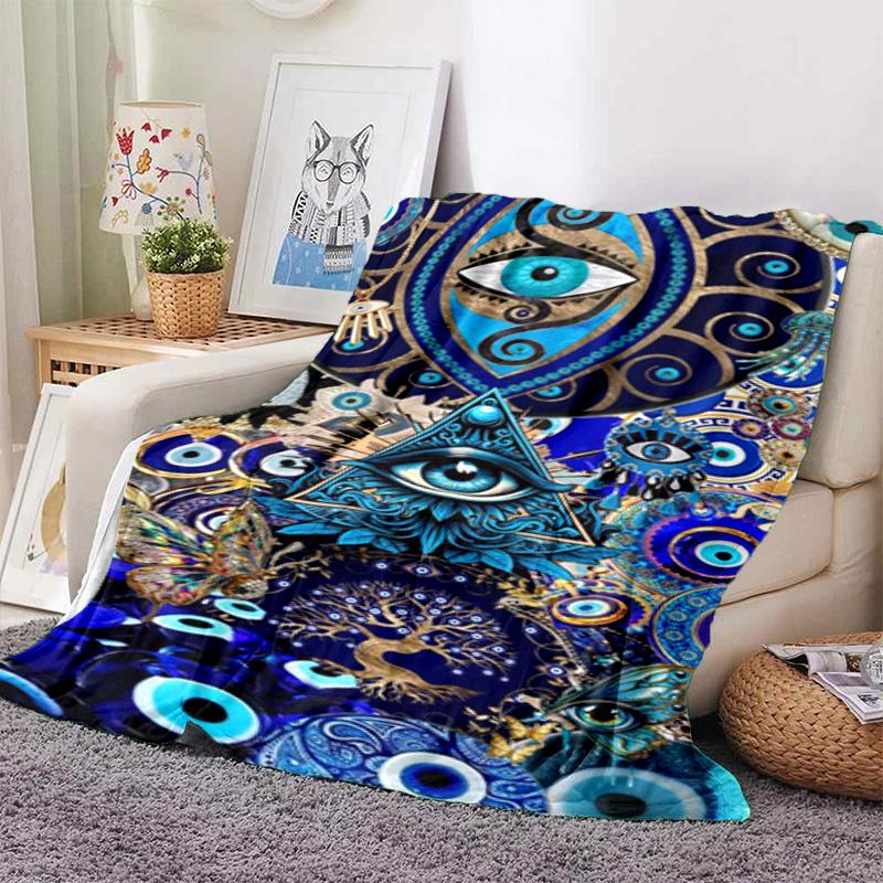 Mystic Eye Art Blanket Soft And Portable Four Season Home Bed Sofa Blanket Office Travel Lunch Break Warm Blanket A3