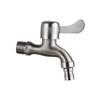 Stainless Steel Dual-Outlet Faucet with Short Spout