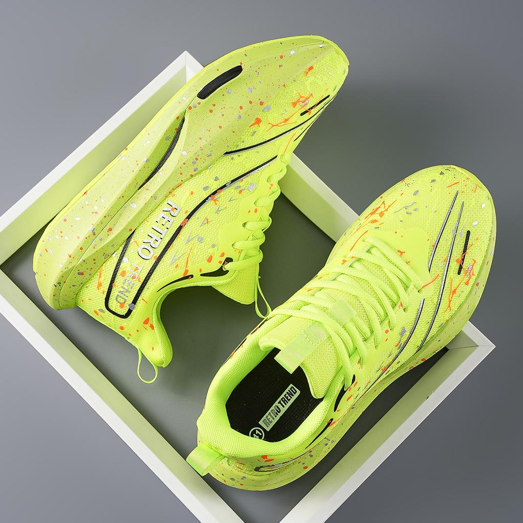 Marathon Men Running Shoes Athletic Carbon Board Air Cushion Breathable Lightweight Mens Plush Comfort Athletic Nonskid Athletic Shoes 48