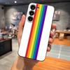 Capa de Celular Colorida com Listras Arco-Íris Para Samsung S26 S24 Ultra S25 S23 Fe S22 S20 S21 Plus A16 A54 A34 A53 Tampa Traseira