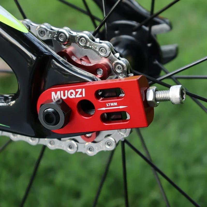 Bicycle Chain Tensioner Adjuster Professional Chain Adjuster Bike Chain Tensioner Aluminum Alloy Single Speed Chain Fastener for Bike Chain Additions