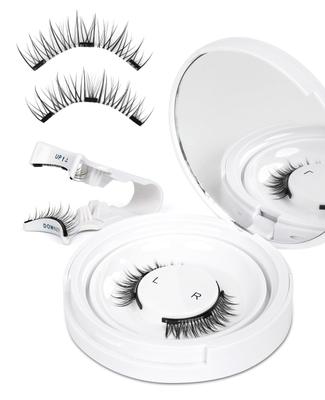 EMEDA Magnetic False Eyelashes - Reusable, Easy To Apply, No Adhesive Required, Natural Look, Clumped Lashes, Magnetic False Eyelashes, Perfect for