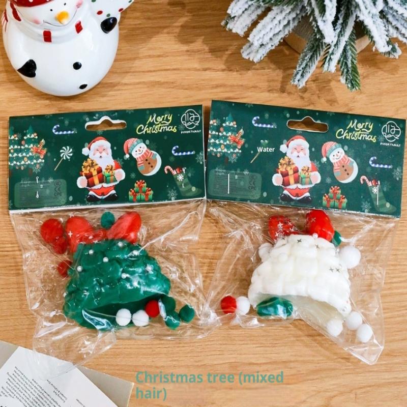 Cute Cartoon Christmas Theme Simulation Squeeze Toys Pinch Decompression Stress Toys Gifts