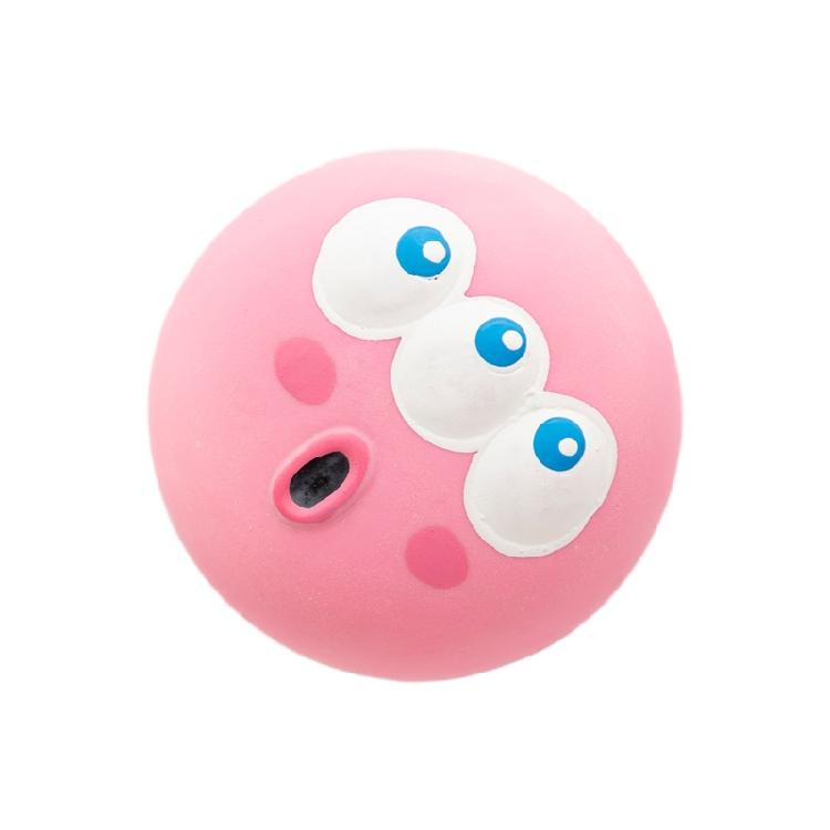 

Dog Chew Toys Rubber Squeak Balls Fetch and Retrieve Training Toy for Small Dogs рожевий