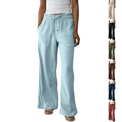 Damen Sport Fitnesshose Lässige Lockere Elastische Jogginghose Gerade Hose Mit Weitem Bein Freizeithose Yogahose