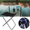 Mini Portable Folding Stool Aluminum Alloy Outdoor Chair for Fishing Camping Picnic (Silver, M)