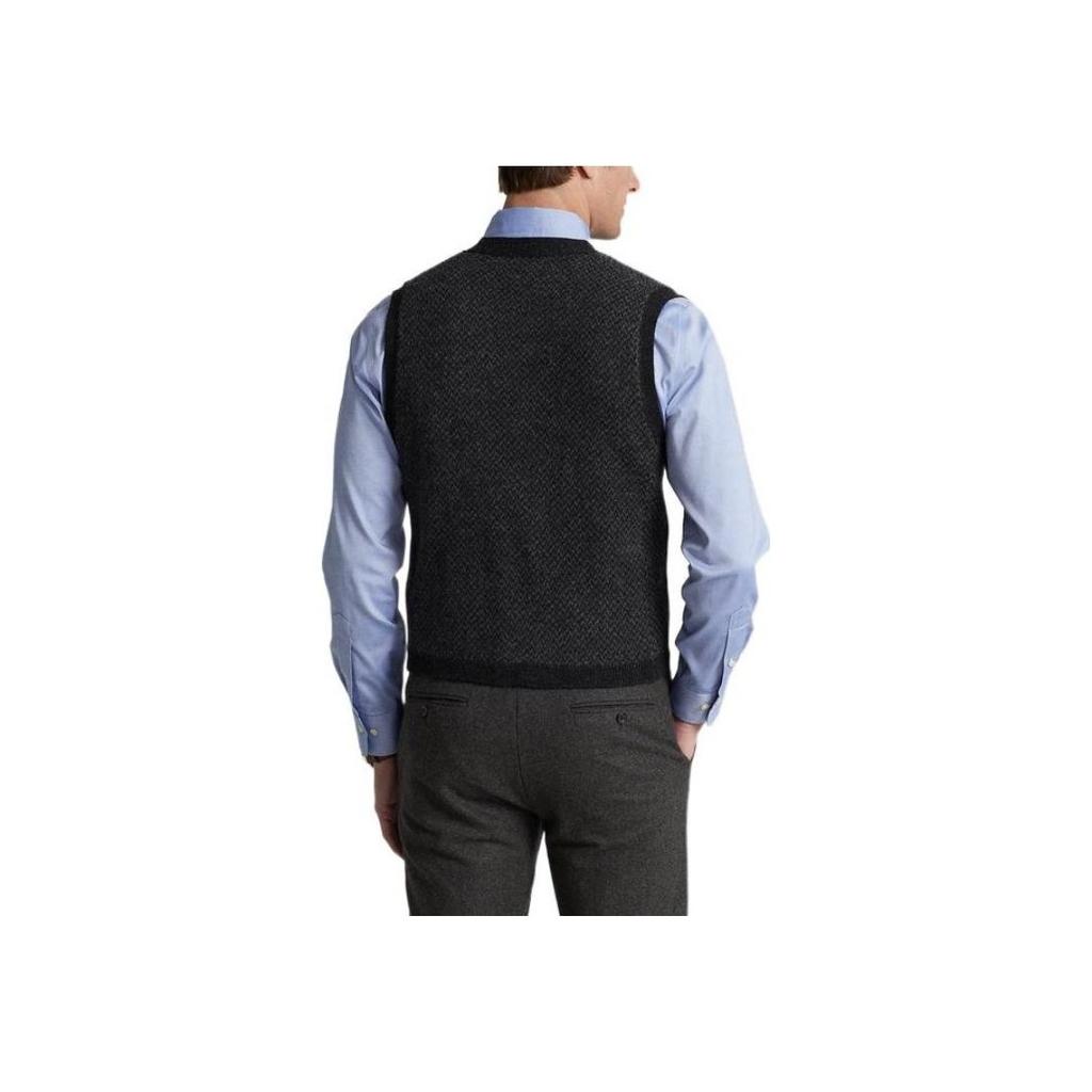 Polo Ralph Lauren FW22 Button Knit Pocket Vest Men vest Black MNPOSWE1CM20050-001