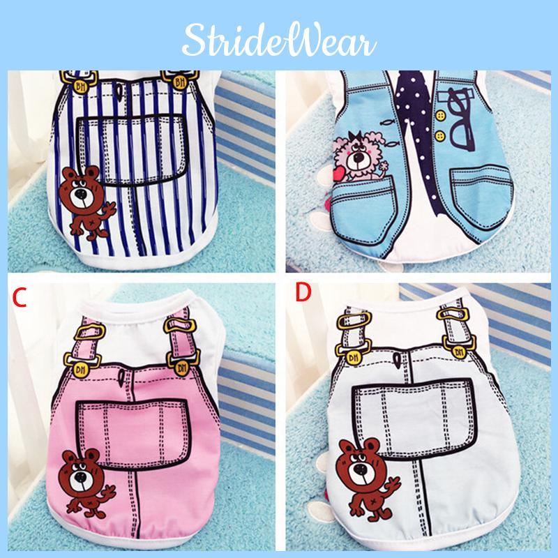 2018 Cute Various Summer Pet Puppy Small Dogs Cats Clothes Vest Tshirt Apparel