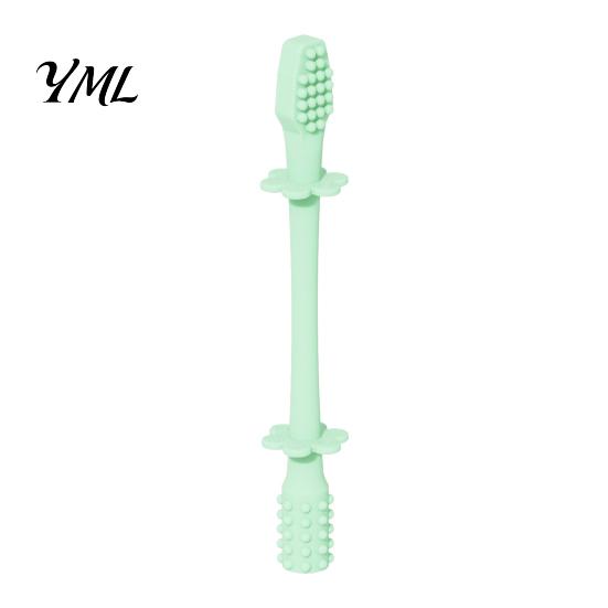 Seamless One Piece Teether Baby Silicone Teething Toy, Food-Grade Bite Soother for Gum Newborn Essentials Relief, Anti-Finger Biting Chew Stick,