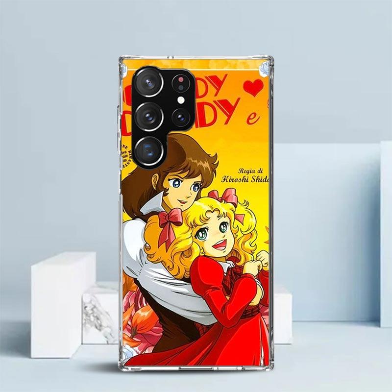 Candy 90er Anime Weiche Hülle für Samsung Galaxy S25 Edge S26 S24 S23 Ultra Handyhülle S22 S21 Plus S20 FE Muster Schale Gala