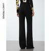 LANCY Women's High-Waist Black Commuter Suit Trousers