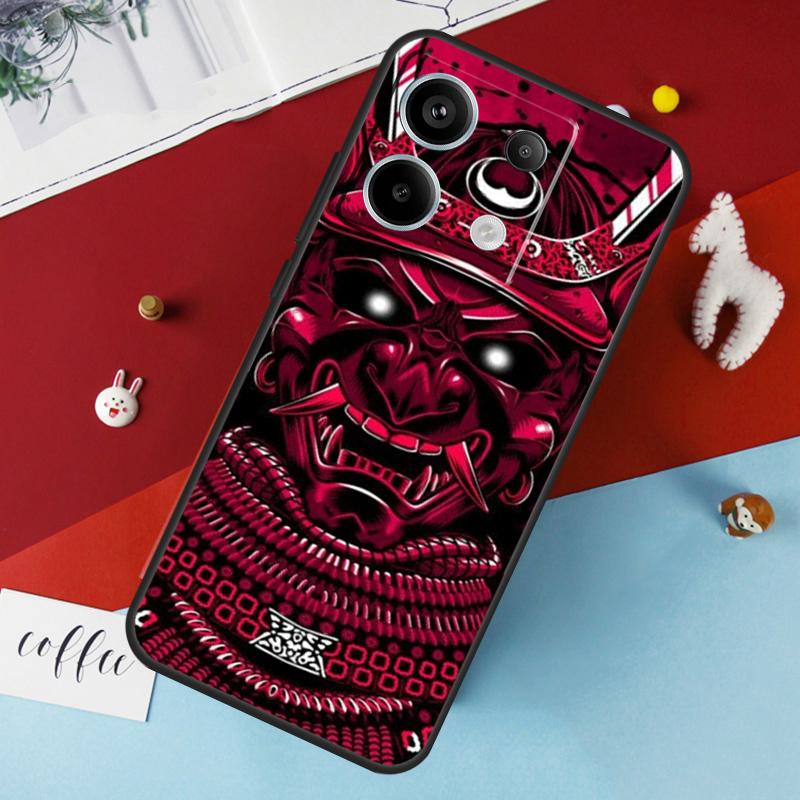 Чехол-маска Самурая Демона для Xiaomi Redmi Note 14 Pro 13 12 11 10 15 Pro Plus Redmi 14C 15C 10C 12C 13C 15 Redmi 15C 4G