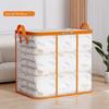 Large Capacity Foldable Storage Bag Waterproof Transparent Clothes Storage Box Zippered Save Space PVC Quilts Storage Bag Home