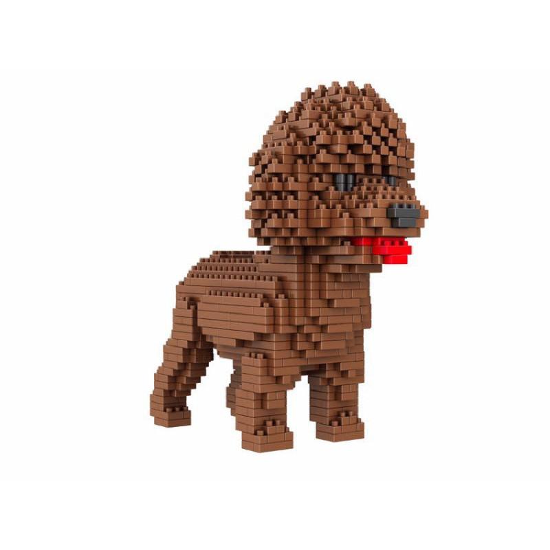 Poodle Poodle Or Dog Figure To Assemble With Nanoblocks Pieces Toys Children