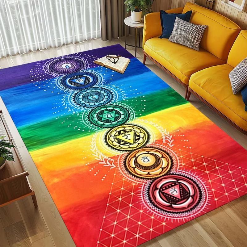 Chakra Harmony Living Room Nonslip Area Rug Soft Carpet For Bedroom Game Playroom Sofa Office Home Decor Doormat Christmas Gift C9261200