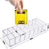 1 Piece of 8-Compartment Tea Bag Storage Box, Acrylic Instant Coffee Milk Tea Bag Storage Rack (Excluding Tea Bag), Cosmetics Display Rack