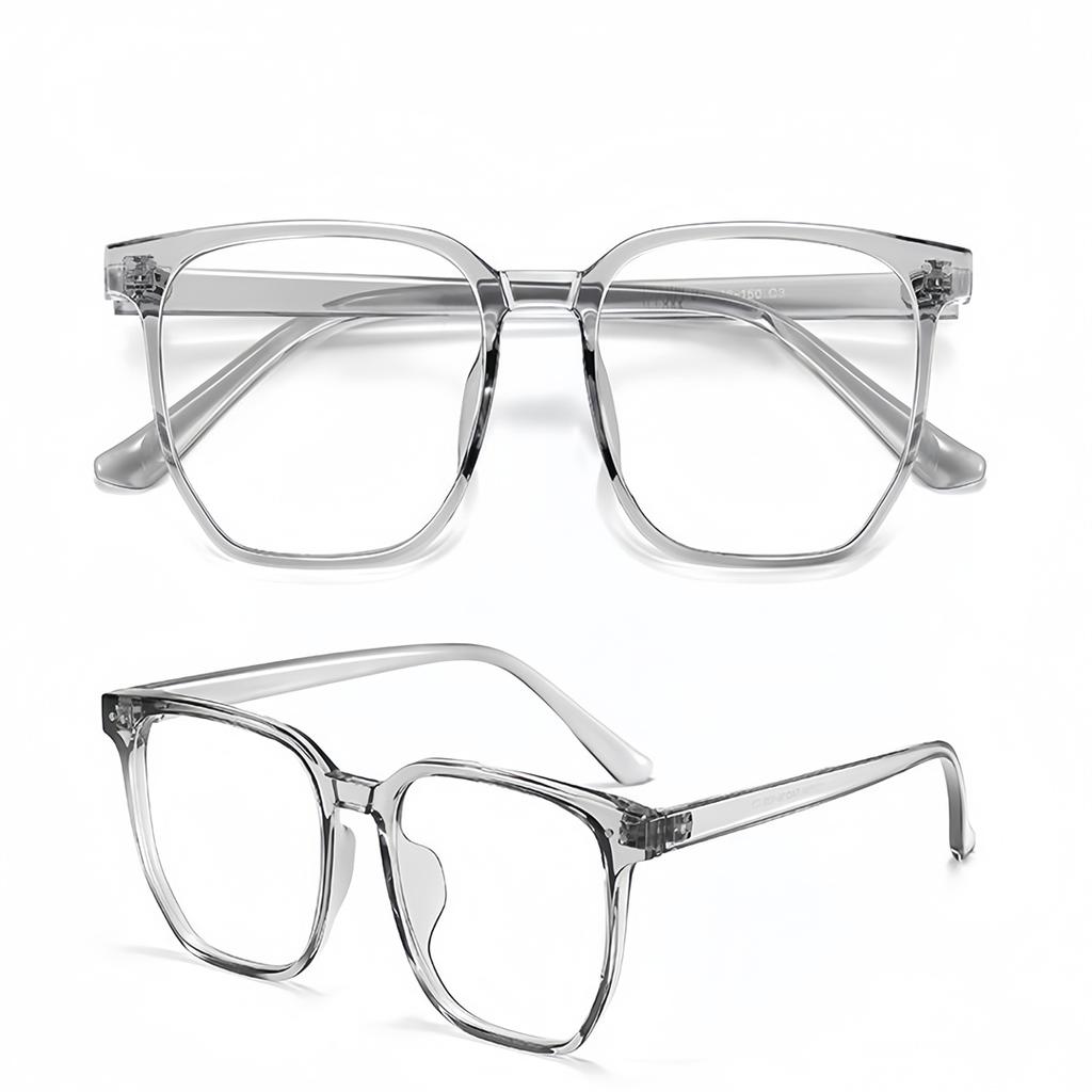 PC Online Celebrity Transparent Glasses Box Myopia Men Women Flat Light Round Face Radiation Proof Slim Blue Eye F