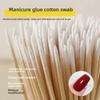 100PCS Disposable Pointed Tip Cotton Swabs Applicators Double Pointed Tip Cotton Swabs Lipstick Eyelash Nail Gel Cleaning Sticks
