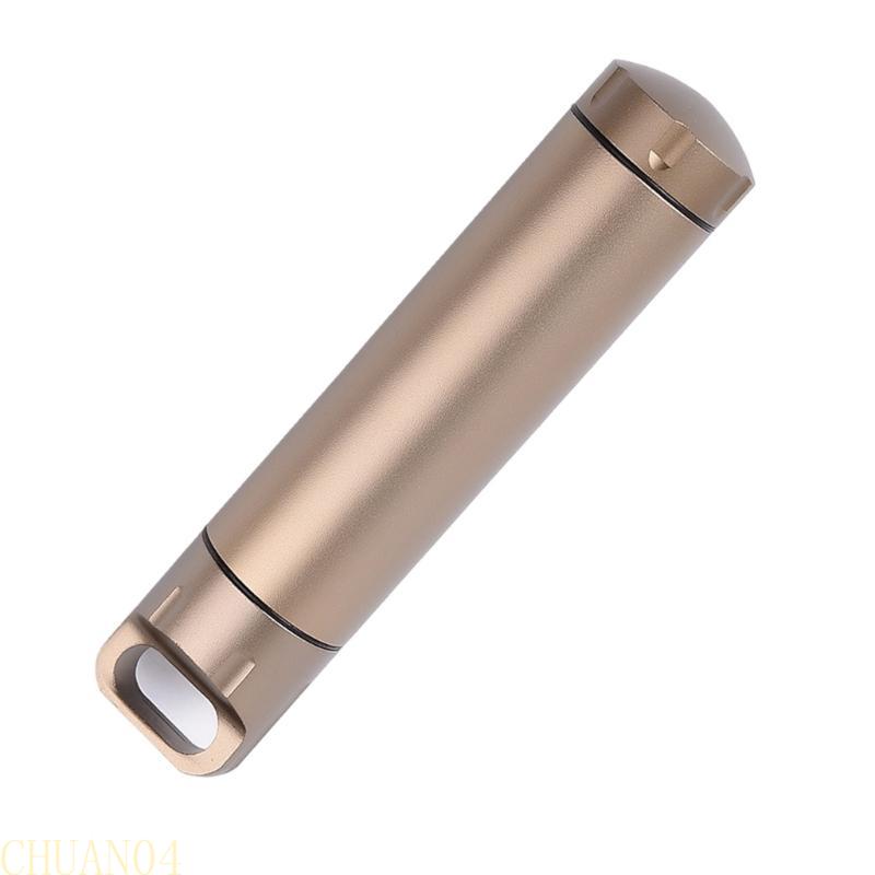 A1A2 Aluminum Alloys Outdoor Waterproofed Capsules Double Ended Opening Container for Camping and Hiking