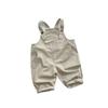 Kids Casual Solid High Waist Suspender Long Pants For Toddler Boys And Girls