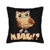 My Spirit Animal Funny Meowl Cat Owl Pillowcase Printed Cushion Cover Gift Meme Brainrot Throw Pillow Case Cover Home Zippered