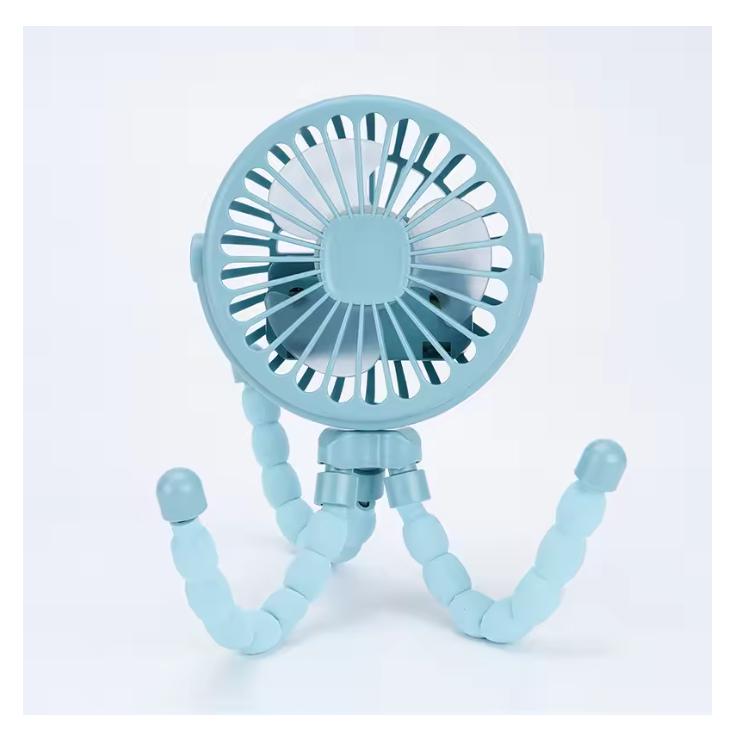 

Stroller Fan Clip on For Baby Flexible Tripod Rechargeable Battery Small Personal Fan Portable Fan for Travel Handheld Car Bed