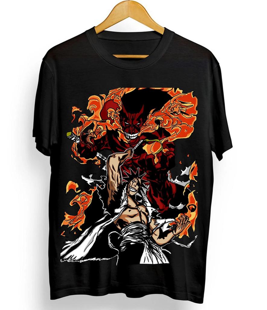 2026 New Zaraki Kenpachi Tshirt for Bleach Ichigo  Bankai Anime Horror Gift  Womens Roundneck Shortsleeved Tshirt
