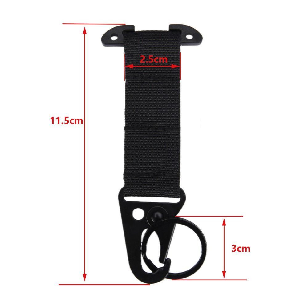 New Multifunctional Outdoor Clash Hook Solid color EDC Webbing Clip Nylon Webbing Outdoor Belt Buckle Accessories