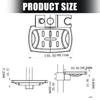 Clear Plastic Soap Dish With Not Slip Base Modern Bathroom Planner Ventilation Cavities For Quick Drying Easy To Clean Permanent Plan