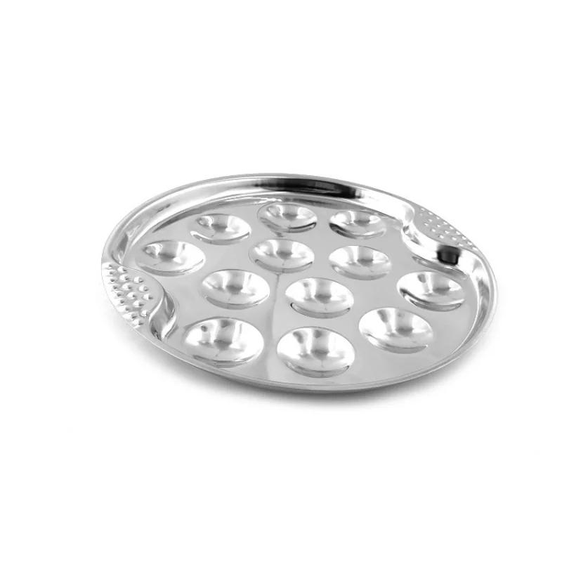 Нержавеющая сталь металлическая сервировочная кухонная тарелка для еды тарелка для улиток ресторанная тарелка для грибов ужин гостиничная посуда кухонный инструмент