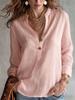 2026 Summer Women's Solid Color Fashion Button Top