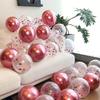 10" Gold Sequin Clear Latex Balloon for Parties & Events
