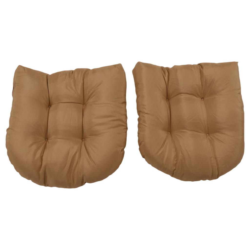 2 Stück Outdoor Stuhlkissen Gesteppt Patio Möbelkissen Dickes Outdoor Sitzkissen U-Form