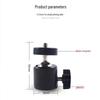 Q29 Universal 360° Metal Gimbal Tripod Head with 1/4 Bracket Adjustment