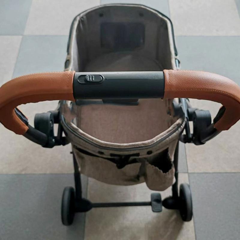 Premium PU-Leder Kinderwagen Griffschützer mit Reißverschlussdesign Leicht zu reinigen und praktisch für den praktischen Gebrauch