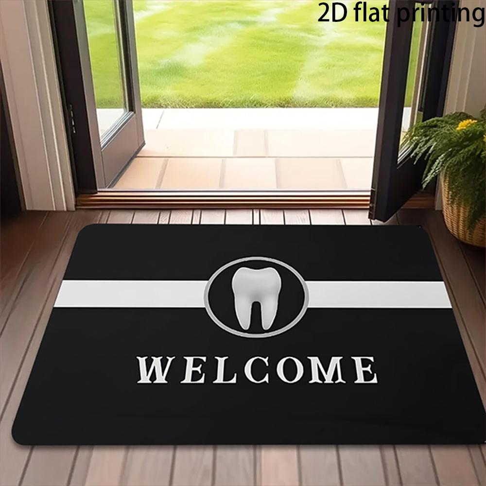 2D Flat-1PC Welcome Door Mat for Home , Welcome Mats for Home Decoration.