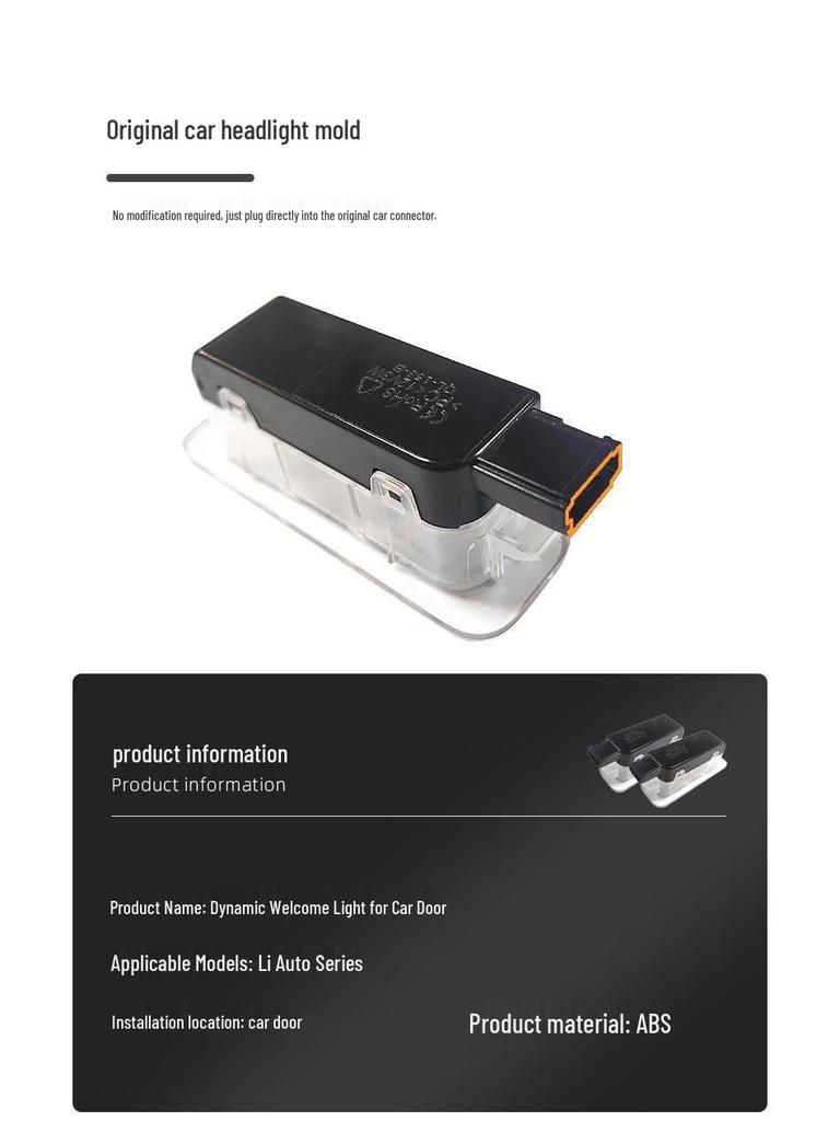 Perfect for Ideal L9 Welcome: ONE Car Door Projection and Dynamic L6, L7, L8 Ambient MEGA Welcome Lights.