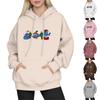 Women's Fashion Long-Sleeve Pullover Hoodie with Fun Movie-Inspired Prints