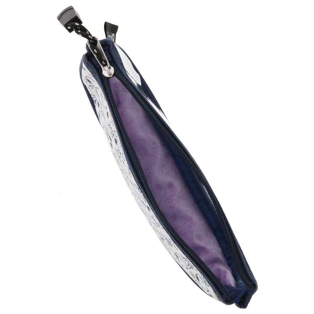 Sunstar Stationery Snoopy Outdoor Clear Flat Pencil Case Pastel S1422260